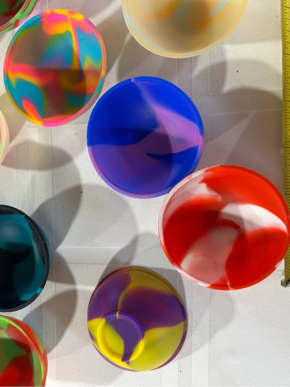 Assorted Multicolor Party Silicone Cups - Pack of 16